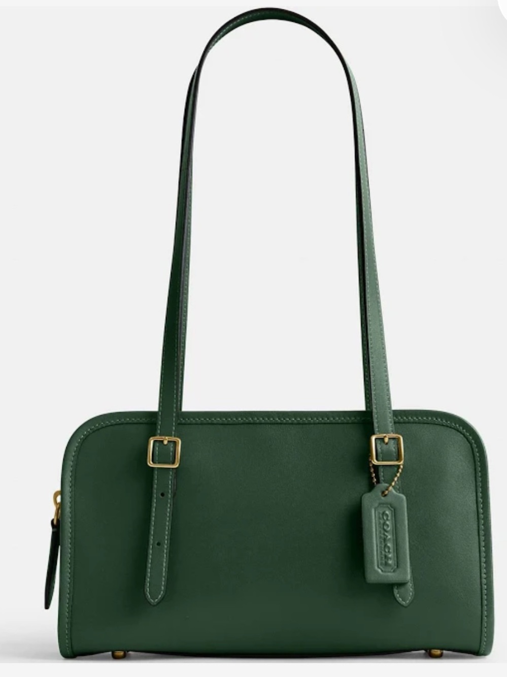 Coach Hunter Green Swing Zip Shoulder Bag